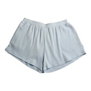 Crewcuts Girls Light Blue Vintage Ribbed Knit Lounge Shorts‎ Size 10 Comfy NWT